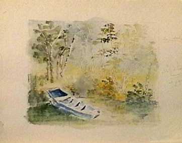 Barque bleue