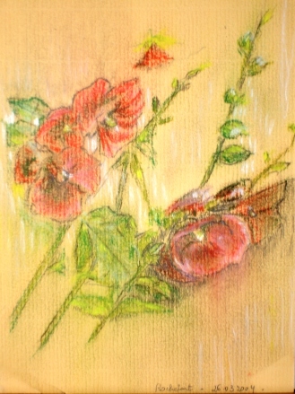 Roses trmires (pastel)